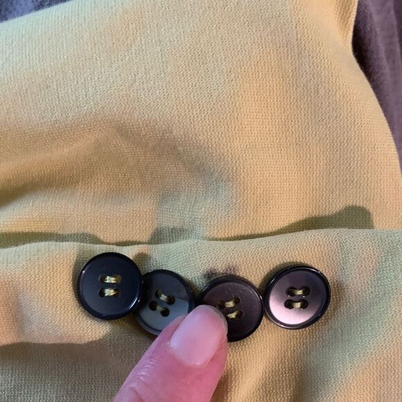 Marella made in Italy Yellow Blazer Tailored Suit Jacket woman’s size 10 - Picture 10 of 10